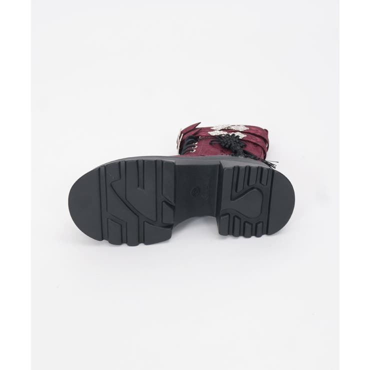 新品 axes femme POETIQUE チャイナ釦タンクソールブーツ チャイナ釦タンクソールブーツ[品番：IGAW0005232]｜axes femme