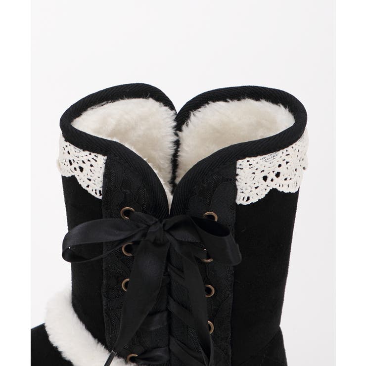 レースアップムートンブーツ[品番：IGAW0000706]｜axes femme