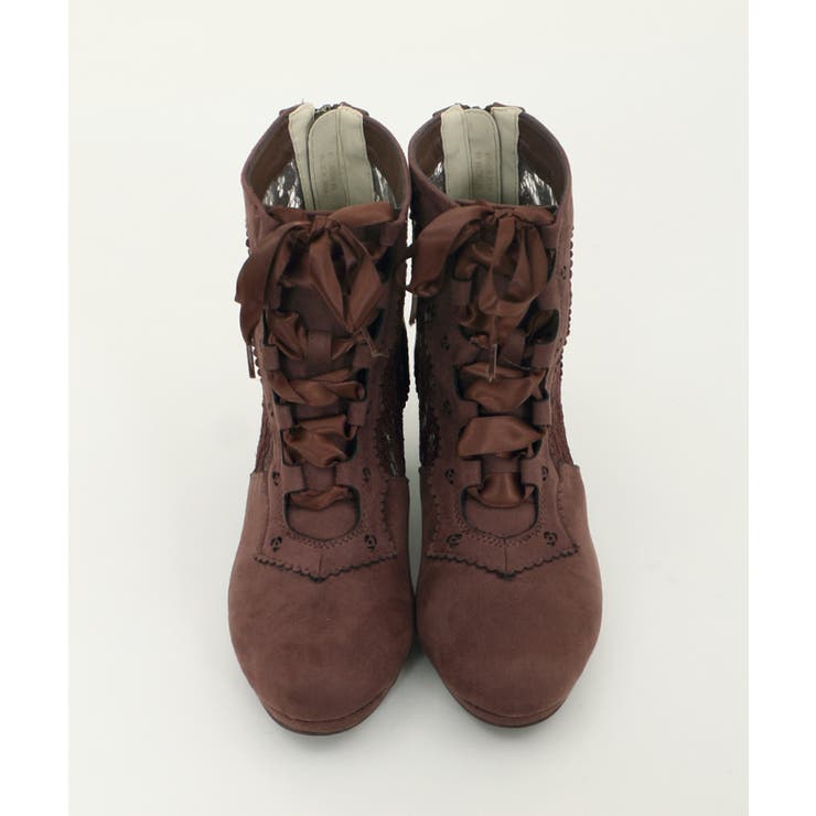 チュールレースアップブーツ[品番：IGAW0000394]｜axes femme