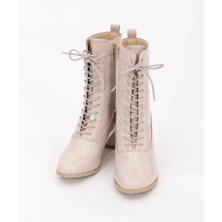「未使用」axes femme レースアップ ロングブーツ 未使用」axes femme レースアップ ロングブーツ