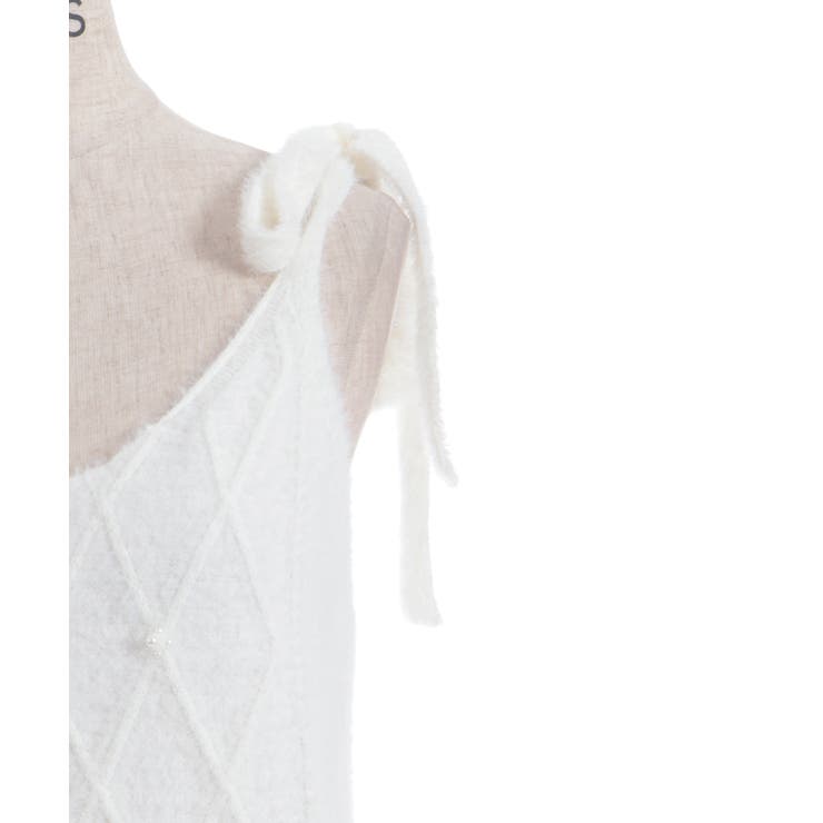 肩リボンシャギービスチェ | axes femme | 詳細画像12 