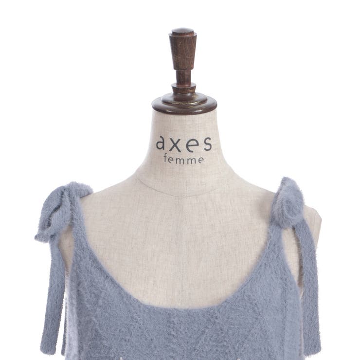 肩リボンシャギービスチェ | axes femme | 詳細画像16 