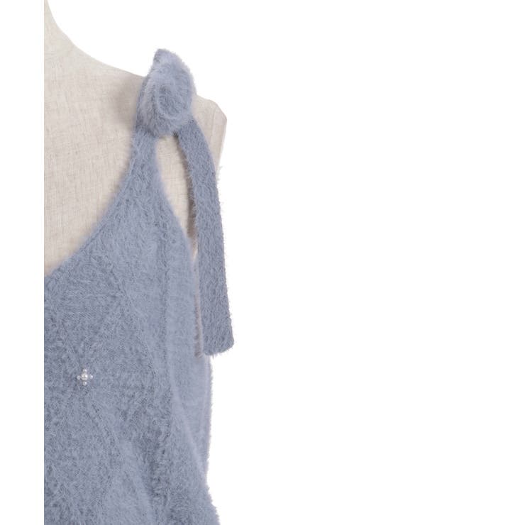 肩リボンシャギービスチェ | axes femme | 詳細画像18 