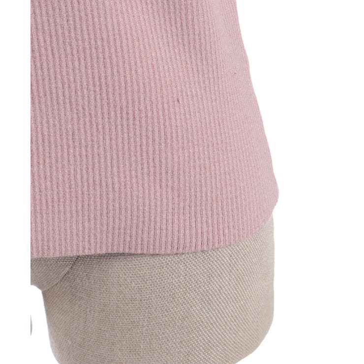 ブローチ付バイカラー襟ニット | axes femme | 詳細画像13 