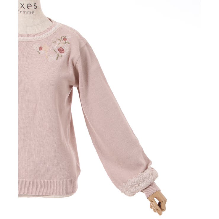 メルヘン刺繍ニット[品番：IGAW0003353]｜axes femme（アクシーズ