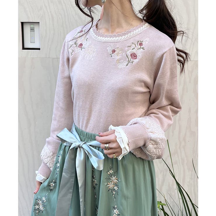 m様へ♥4/2 ディージーワイ D*g*y パターン刺繍コットンローンブラウス