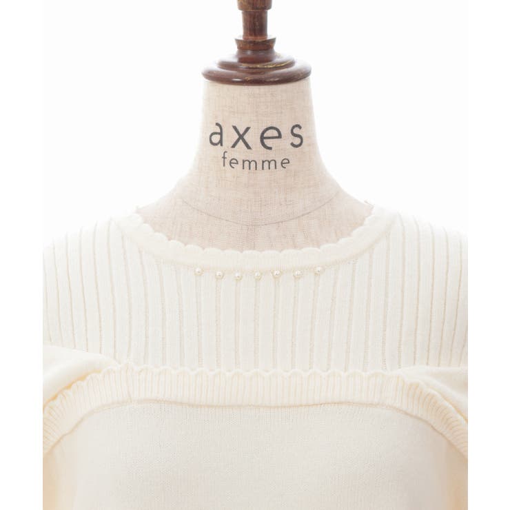 レイヤード風ニット | axes femme | 詳細画像10 