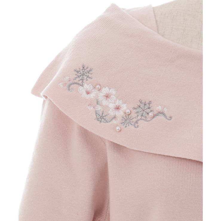 扇子×紅葉刺繍セーラーブラウス[品番：IGAW0005272]｜axes femme
