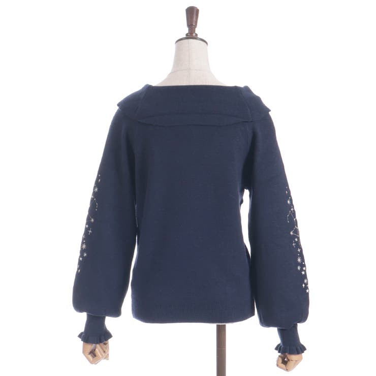 アステリズム刺繍ニットプルオーバー | axes femme | 詳細画像19 