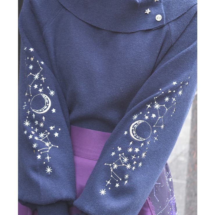 アステリズム刺繍ニットプルオーバー | axes femme | 詳細画像4 