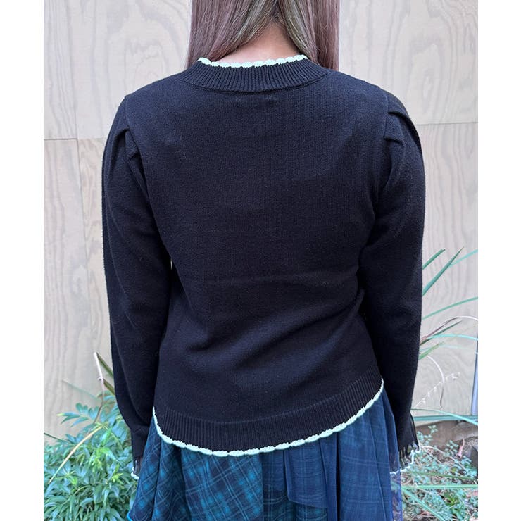 ハートジャカードニットプルオーバー | axes femme | 詳細画像3 