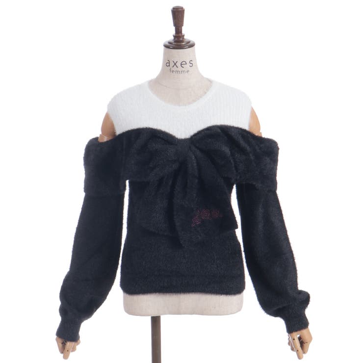 リボンフェザーニット | axes femme | 詳細画像24 