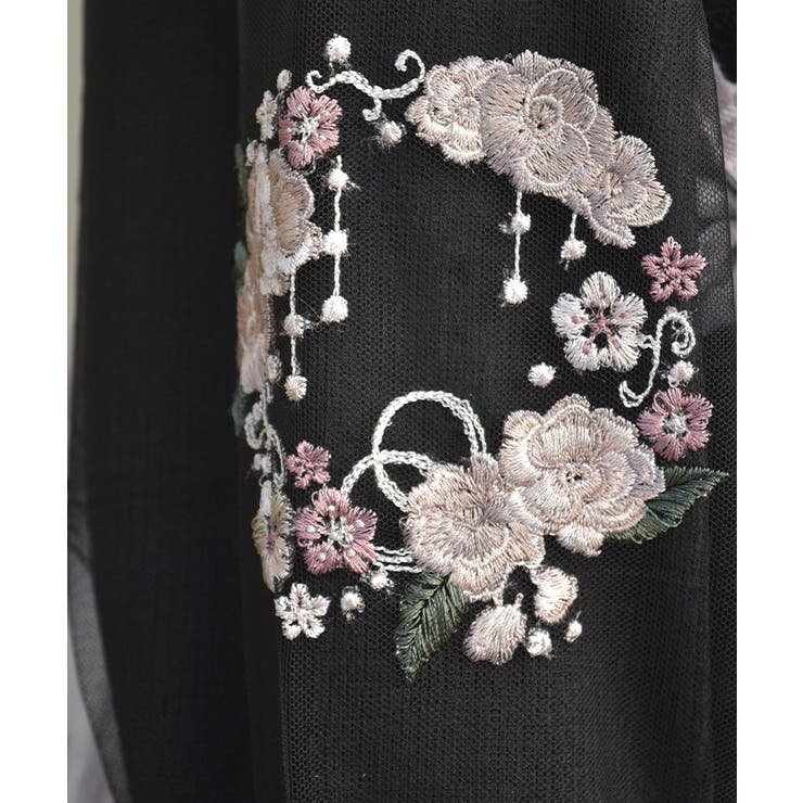 カメリア刺繍チュール袖ニット | axes femme | 詳細画像5 