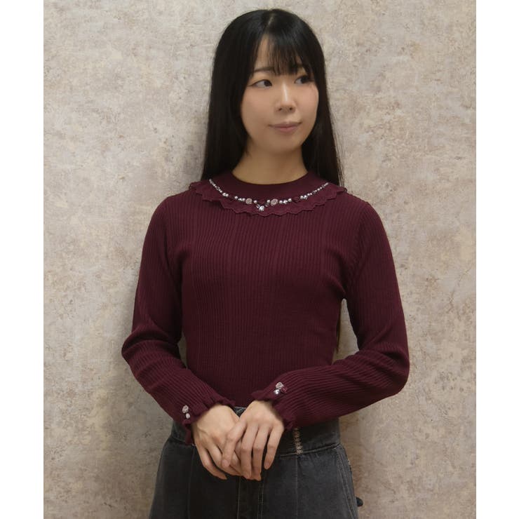 バラボトルネックリブニット | axes femme | 詳細画像14 