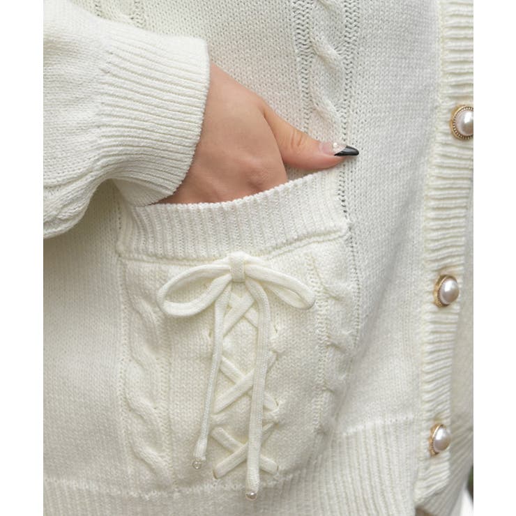 ポケットデザインカーディガン | outlet | axes femme online shop