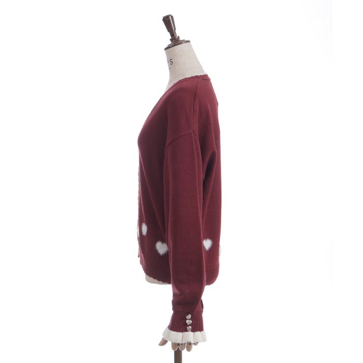 ハートジャカードニットカーディガン | axes femme | 詳細画像10 