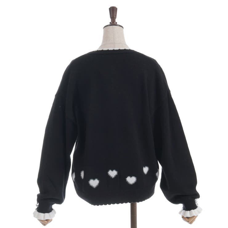 ハートジャカードニットカーディガン | axes femme | 詳細画像25 