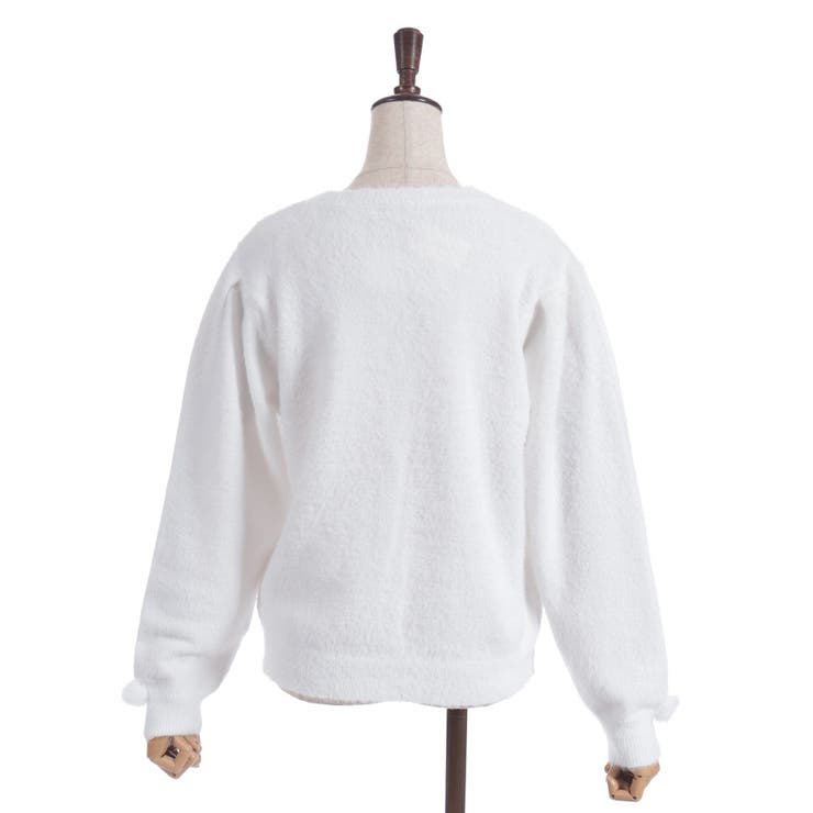 スノー・ローズ刺繍カーデ | axes femme | 詳細画像16 