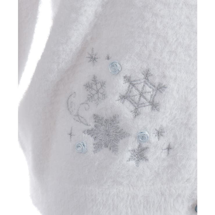 スノー・ローズ刺繍カーデ | axes femme | 詳細画像17 