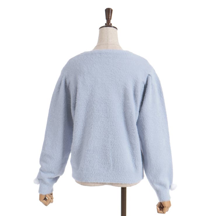 スノー・ローズ刺繍カーデ | axes femme | 詳細画像21 