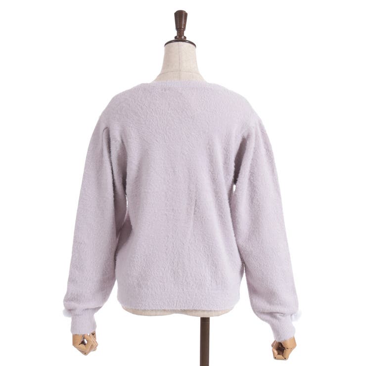 スノー・ローズ刺繍カーデ | axes femme | 詳細画像26 