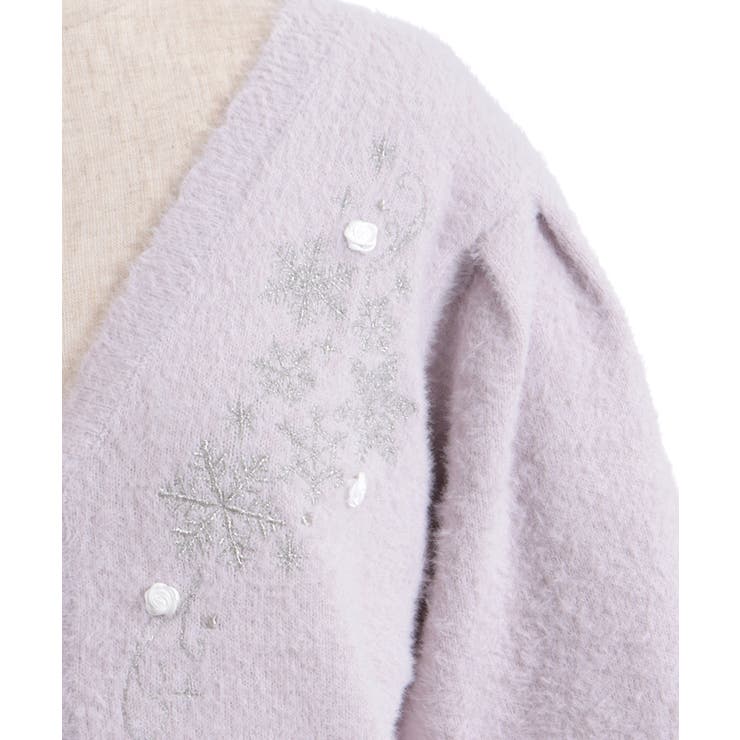 スノー・ローズ刺繍カーデ | axes femme | 詳細画像27 