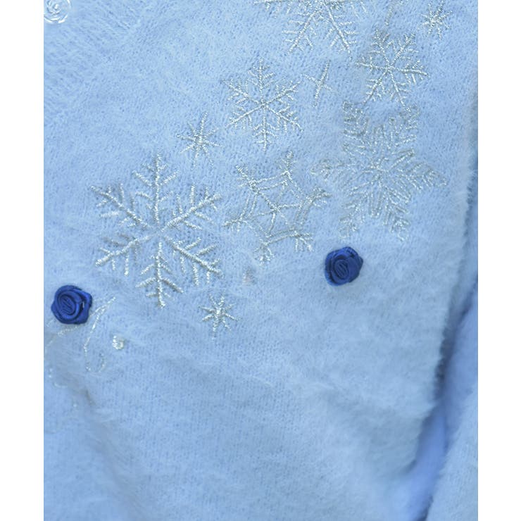 スノー・ローズ刺繍カーデ | axes femme | 詳細画像8 
