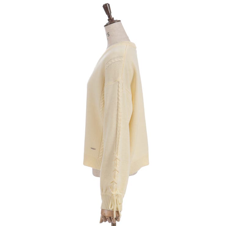 リボン釦編み上げニットカーディガン | axes femme | 詳細画像21 