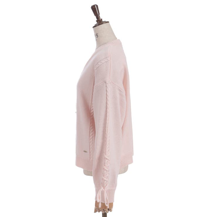 リボン釦編み上げニットカーディガン | axes femme | 詳細画像29 