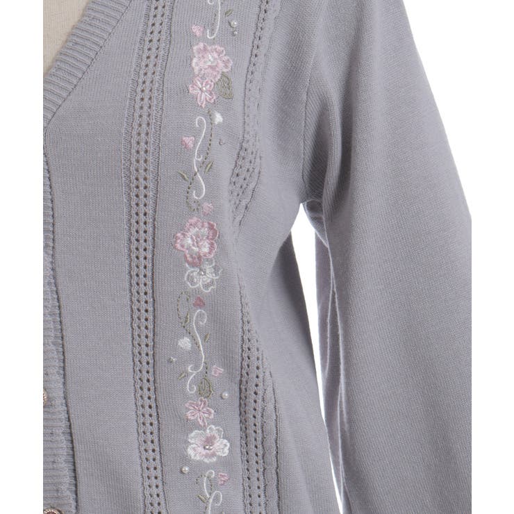 桜刺繍ニットカーディガン | axes femme | 詳細画像18 