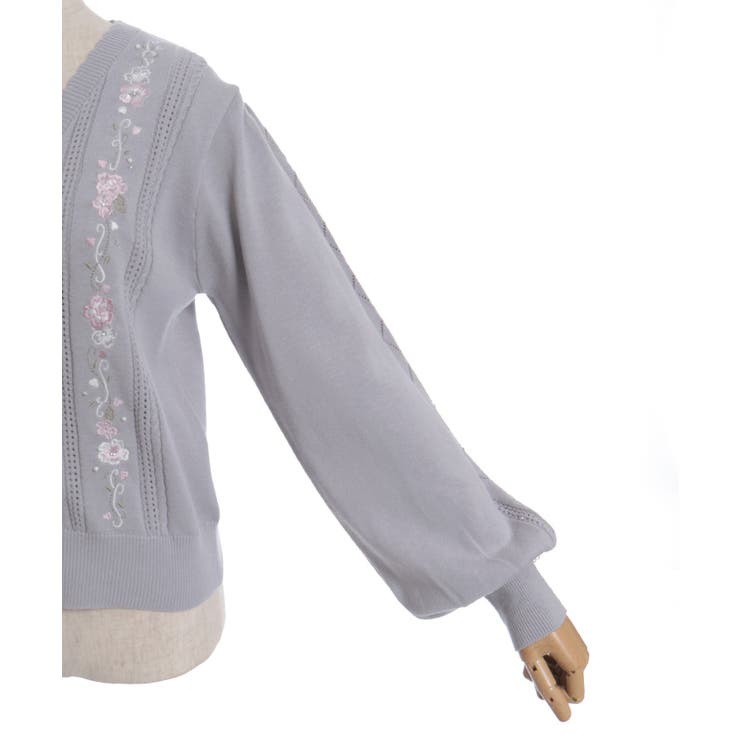 桜刺繍ニットカーディガン | axes femme | 詳細画像19 