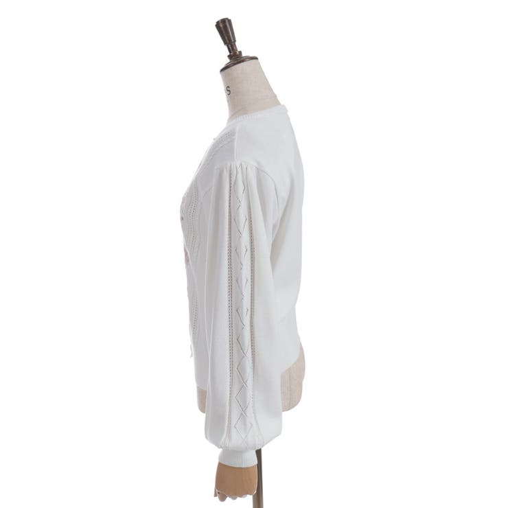 桜刺繍ニットカーディガン | axes femme | 詳細画像21 