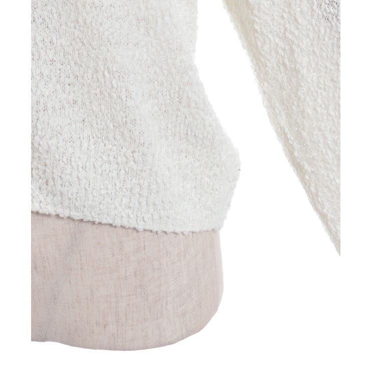 パール釦ぽこぽこニットカーディガン | axes femme | 詳細画像18 