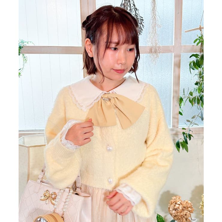 イエロー | favorite colorカーデ | axes femme