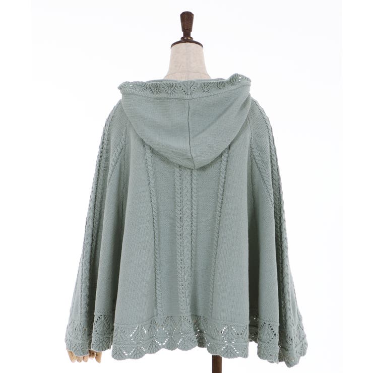 ケーブルニットポンチョ[品番：IGAW0001396]｜axes femme（アクシーズ