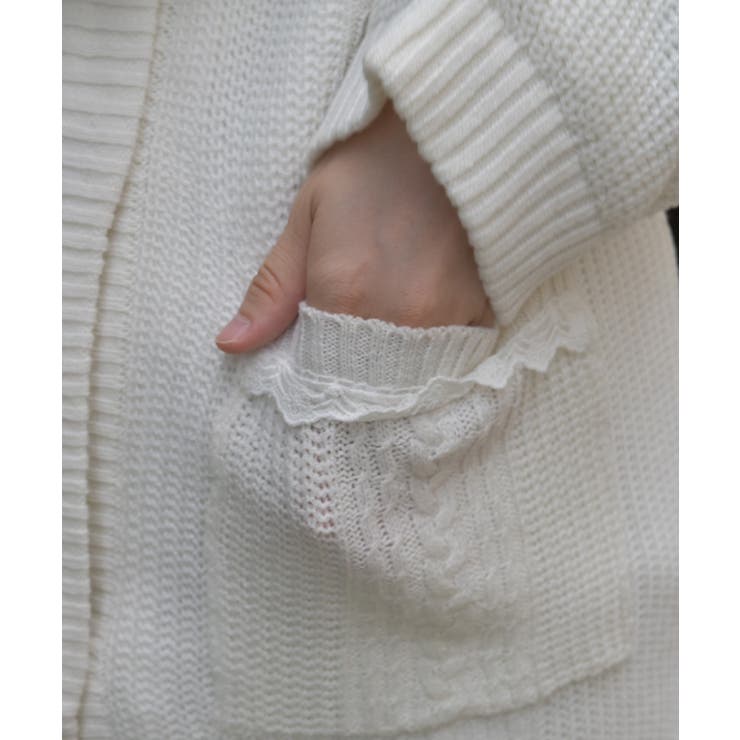 裏ボアニットコーディガン | axes femme | 詳細画像10