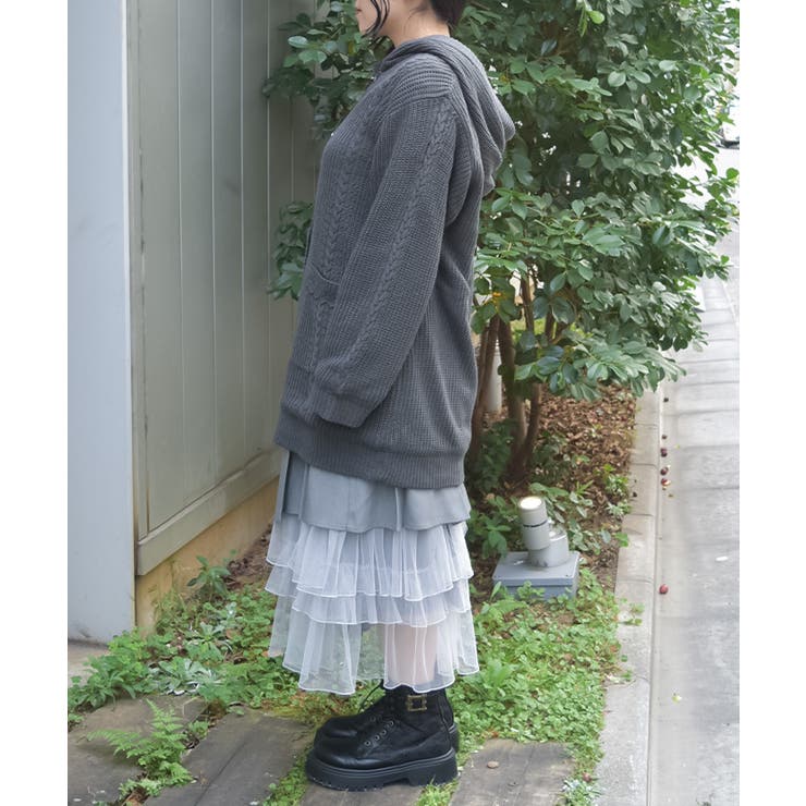 裏ボアニットコーディガン | axes femme | 詳細画像2