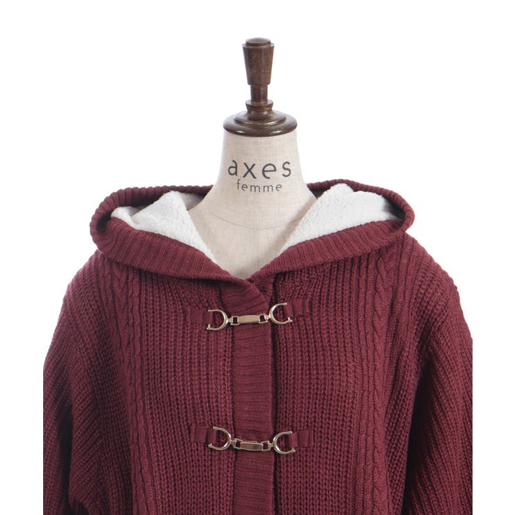 裏ボアニットコーディガン | axes femme | 詳細画像21