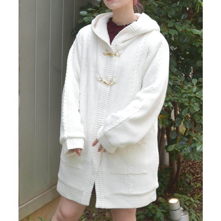 生成り | 裏ボアニットコーディガン | axes femme