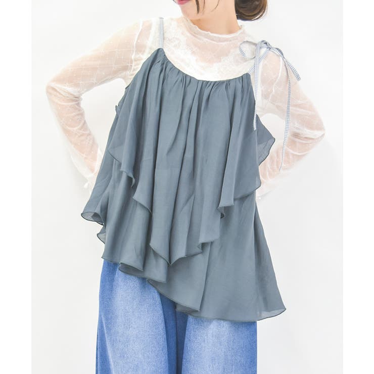 ドレープフリルキャミビスチェ | axes femme | 詳細画像1 