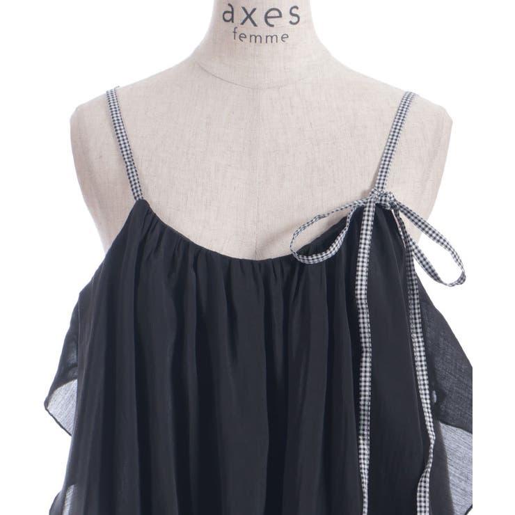 ドレープフリルキャミビスチェ | axes femme | 詳細画像10 