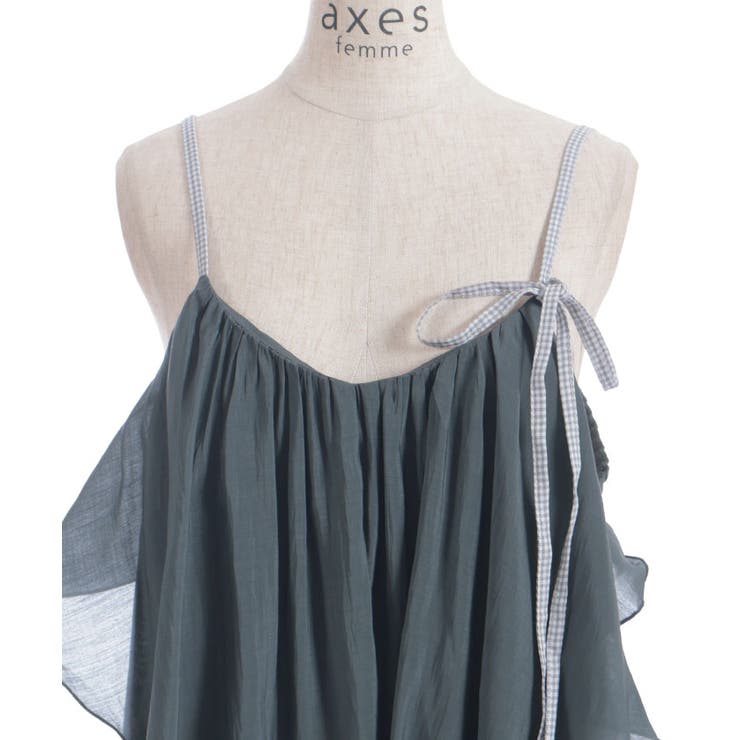 ドレープフリルキャミビスチェ | axes femme | 詳細画像18 