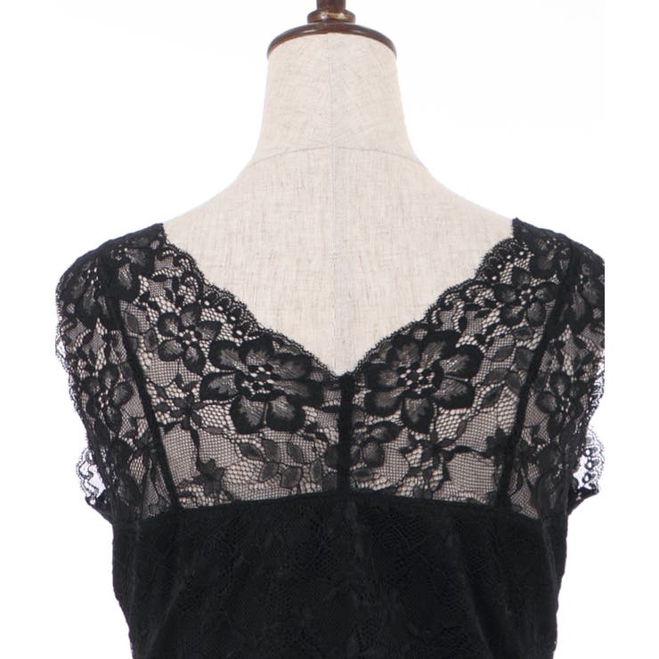 カップ付き総レースタンク[品番：IGAW0001841]｜axes femme