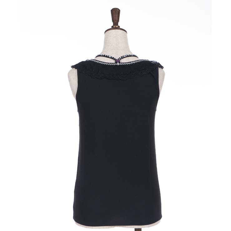 【通販激安】 ストラップビジュータンク[品番：IGAW0002100]｜axes femme トップス