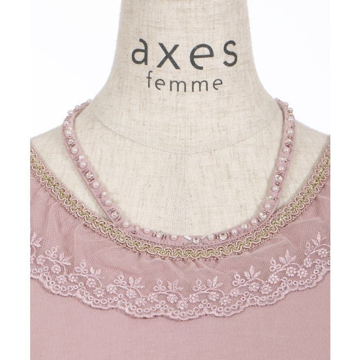 ストラップビジュータンク[品番：IGAW0002100]｜axes femme