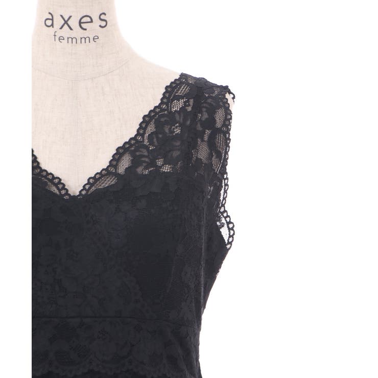 総レースカップ付タンク[品番：IGAW0003581]｜axes femme