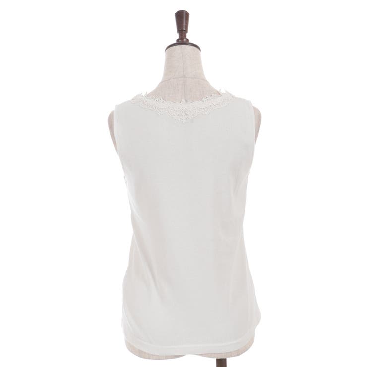 吸水速乾モチーフレースタンク | axes femme | 詳細画像11 