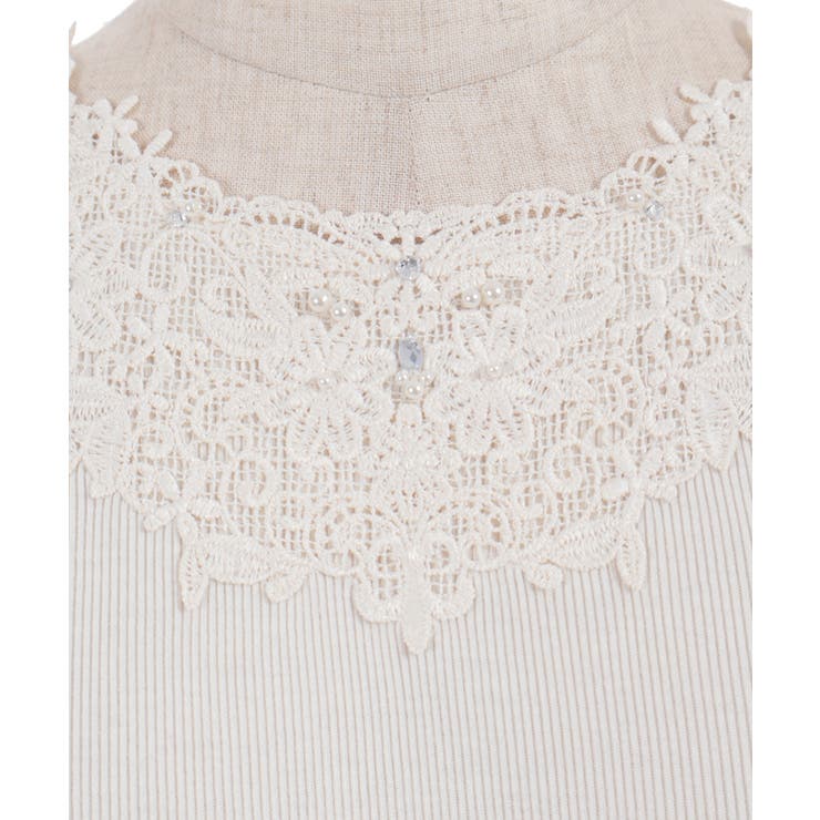 吸水速乾モチーフレースタンク | axes femme | 詳細画像12 