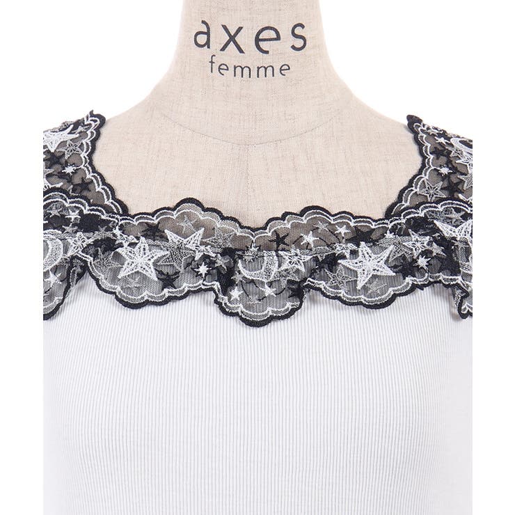 ルミナスムーンレースタンク | axes femme | 詳細画像15 