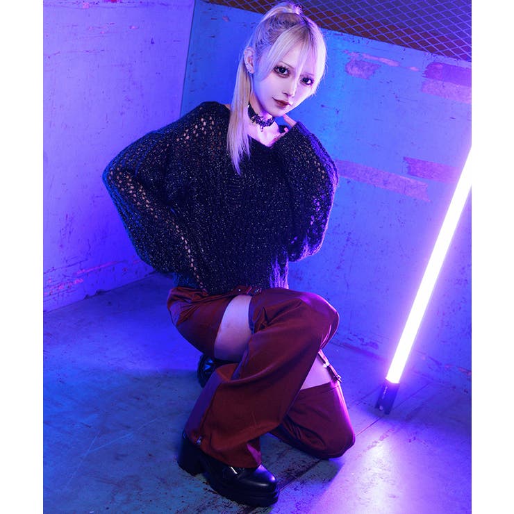 ロゴ刺繍セパレートＰＴ | axes femme | 詳細画像2 